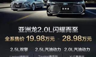 亚洲龙价格 亚洲龙价格